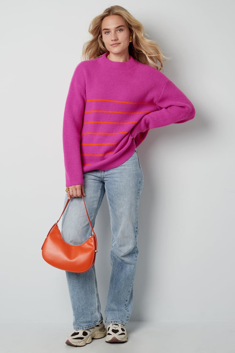 Basic Bliss sweater - orange pink