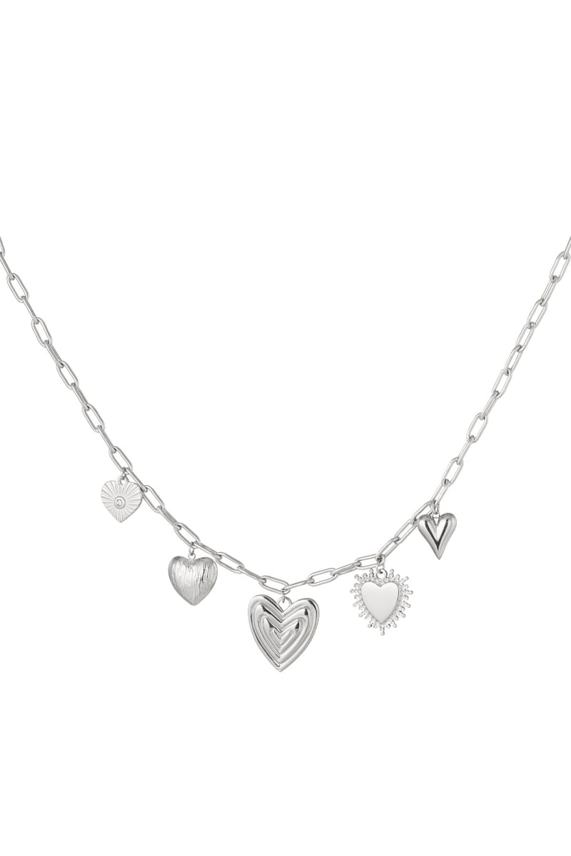 charm necklace hearts for the win